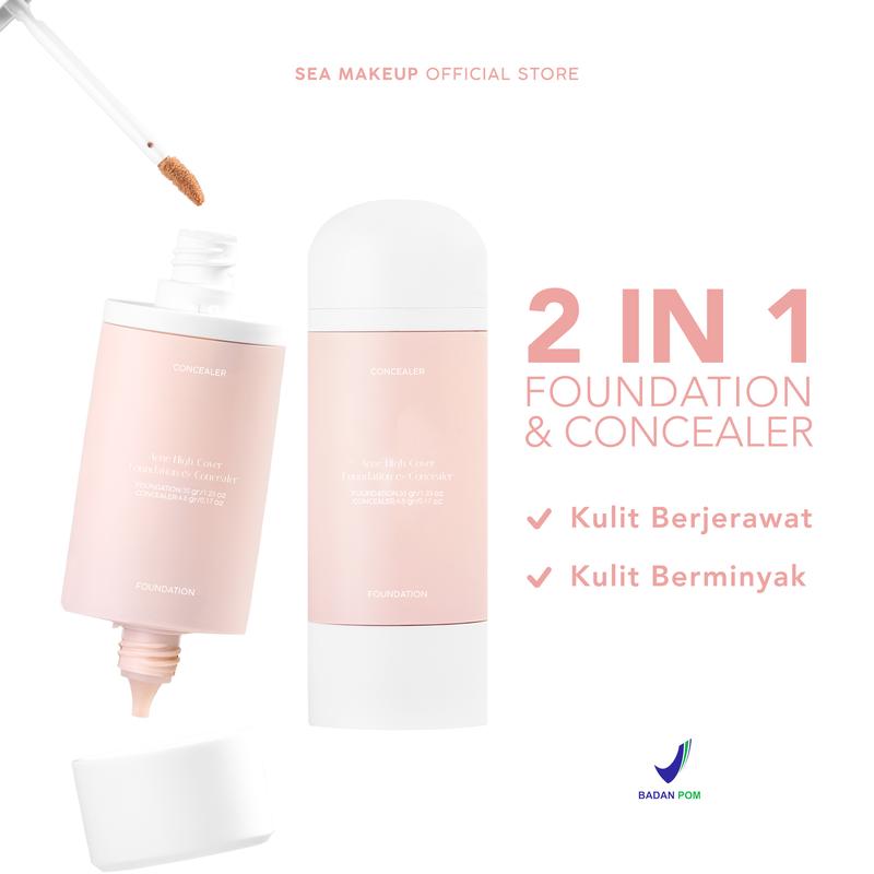 Sea Makeup Acne High Cover Foundation & Concealer