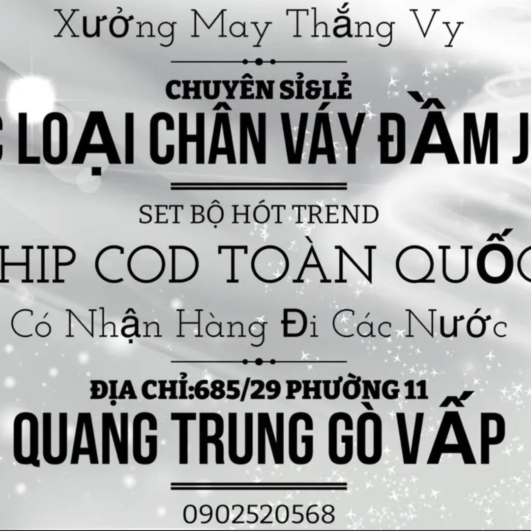Xưởng May Thắng Vy giỏ hàng
