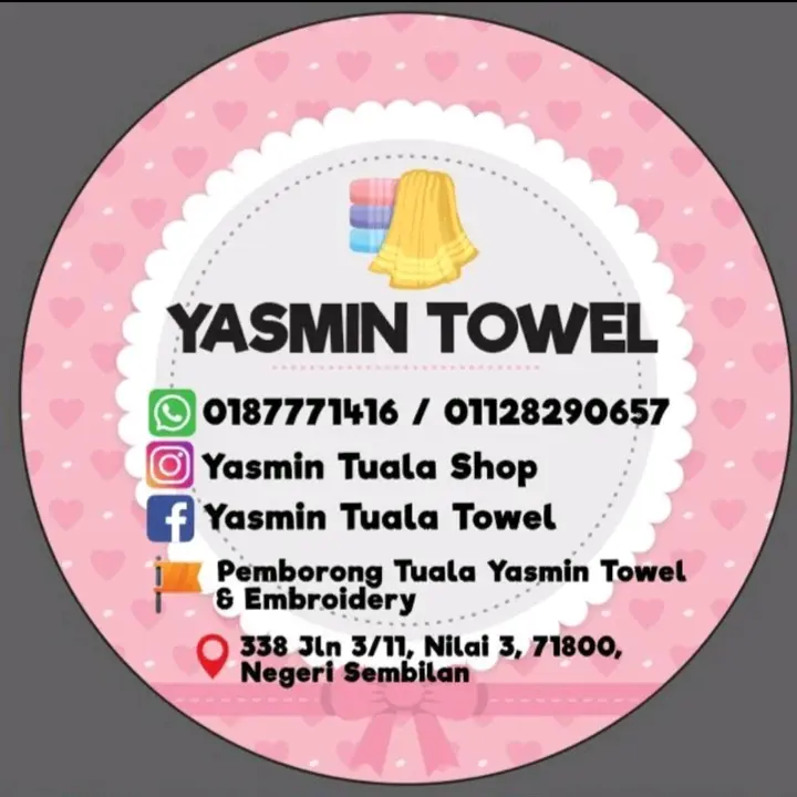 Yasmin towel & Embroidery
