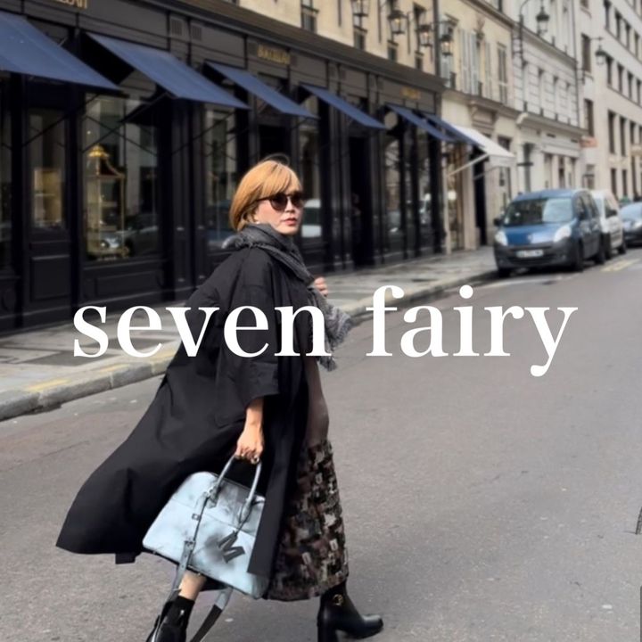 seven fairy】ローブ×Wis 別注631479 コクーンブラウスTikTok爆款