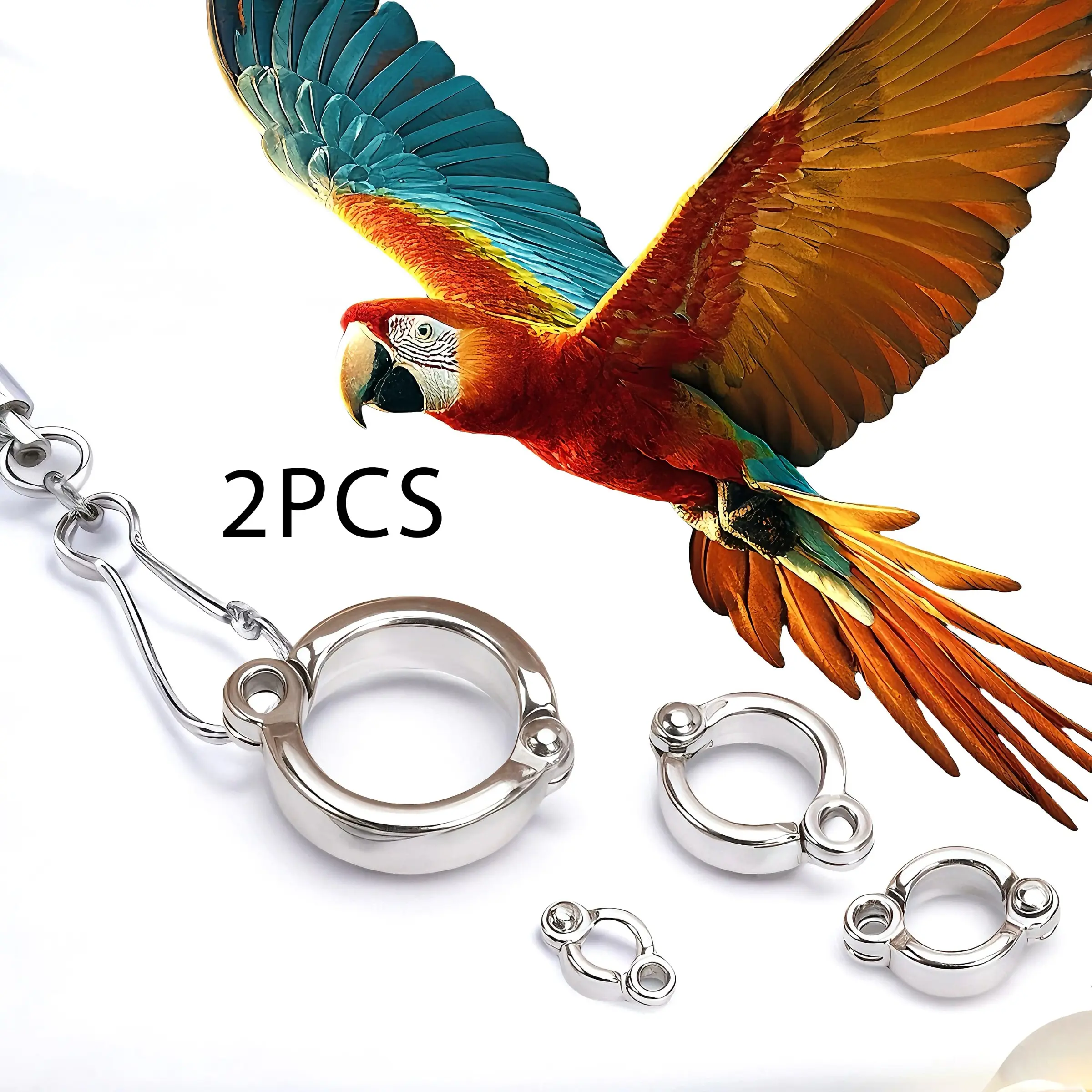 2pcs Bird Leg Ring Set – Adjustable Open Parrot Fo TikTok爆款商品分析 - GMV ...