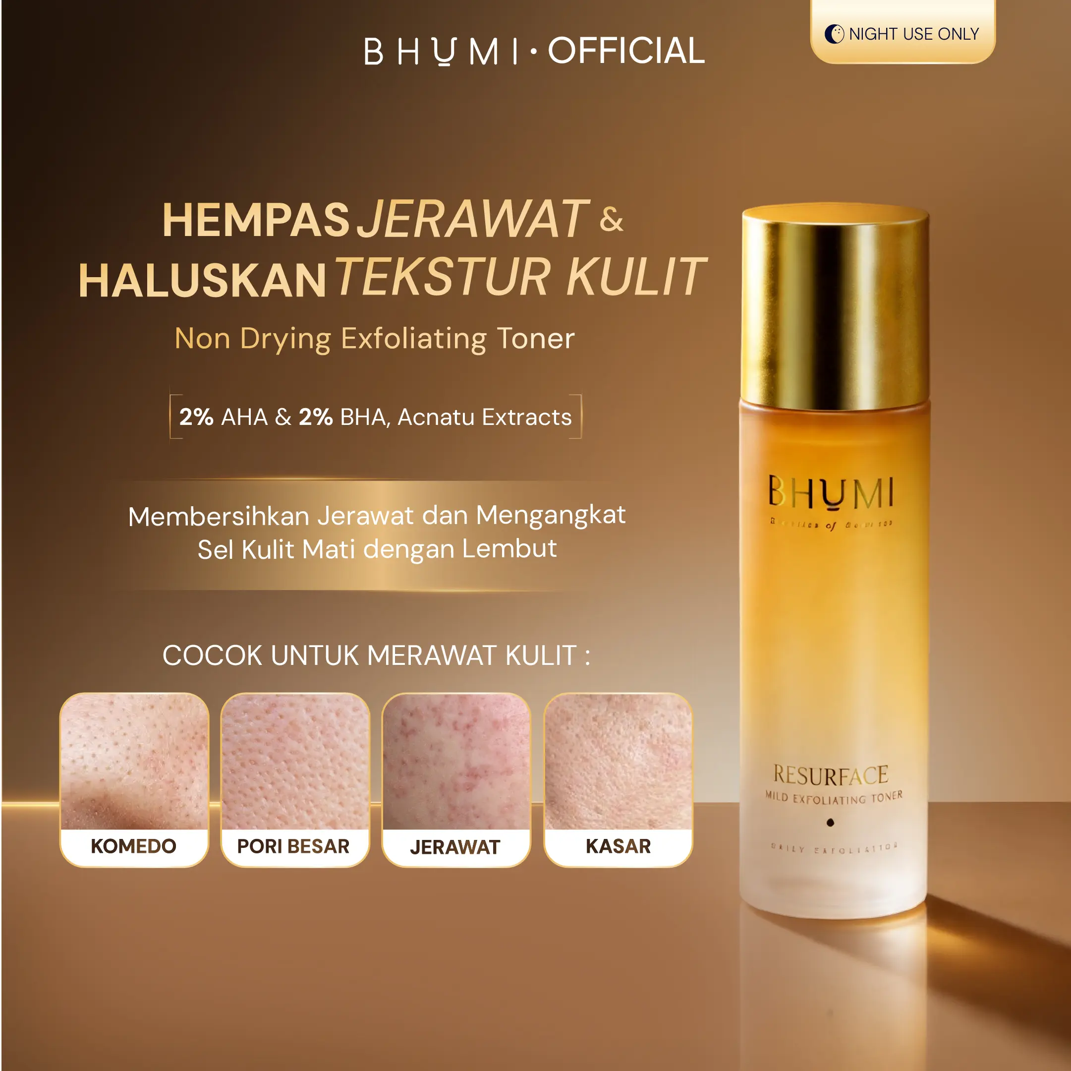 BHUMI Resurface Exfoliating Toner