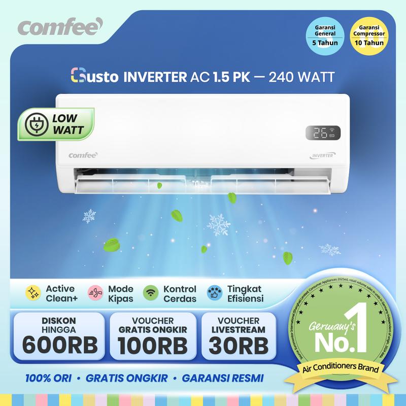 查看[[Exclusive Steph]Comfee AC Gusto Inverter 1.5 PK (Unit Indoor ...