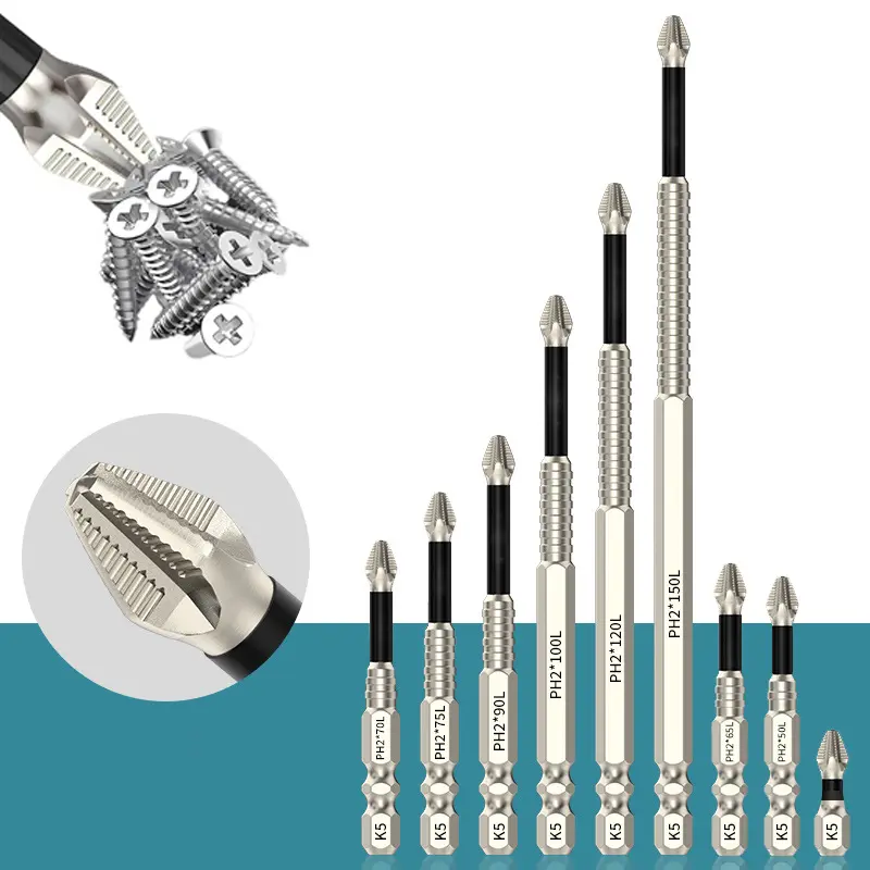 查看[2025 Upgraded Magnetic Screwdriver Drill Bit Set Anti-Slip Bits for ...