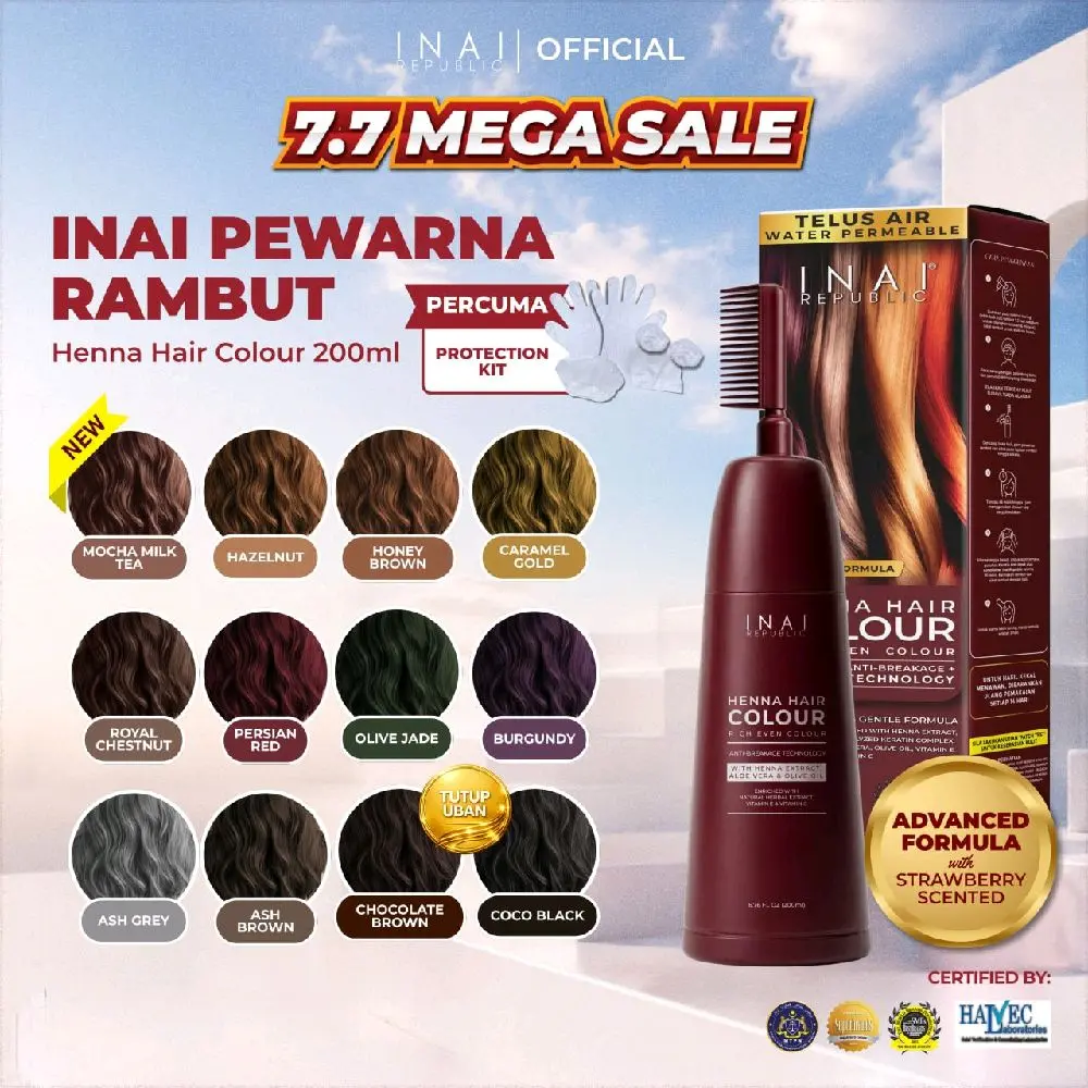 INAI PEWARNA RAMBUT HALAL INAI REPUBLIC - (New Adv TikTok爆款商品分析 - GMV ...