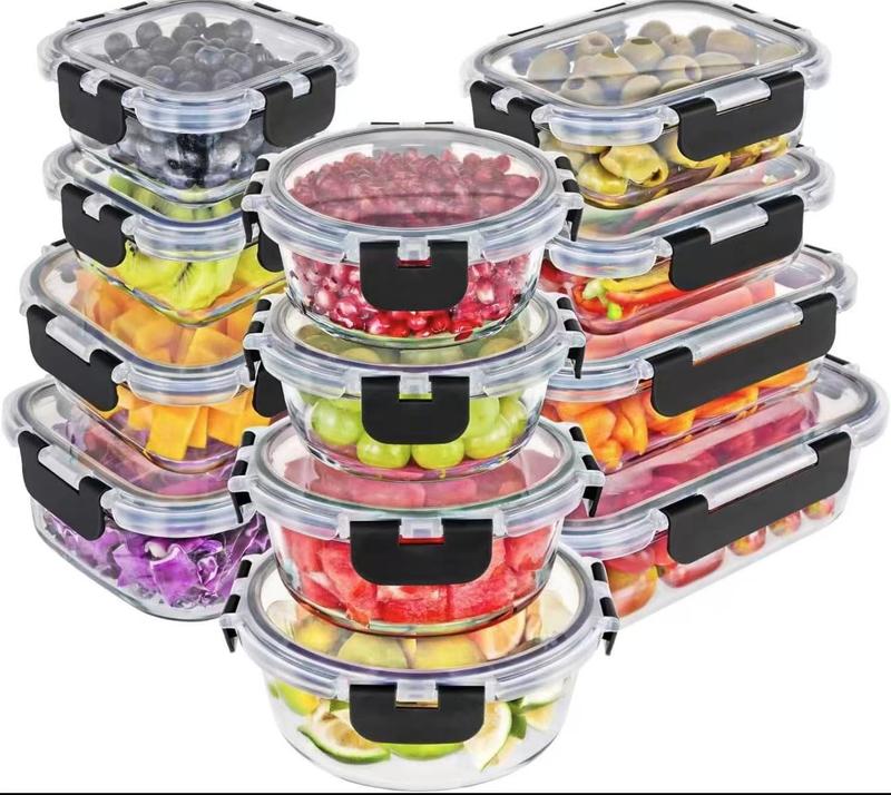 12Pack Glass Food Storage Containers with Lids -St TikTok爆款商品分析 - GMV ...