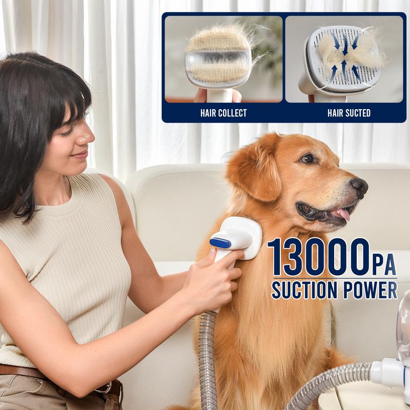 Stunning Pet Hair Vacuum Brush For Dog Breed Grooming image
