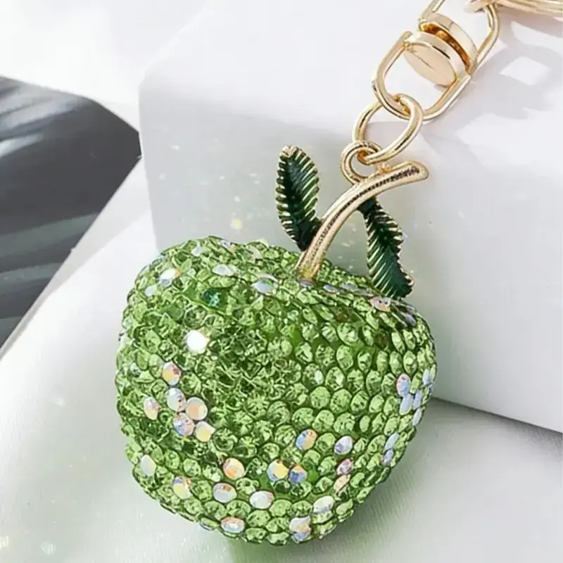 Apple Rhinestone Keychain Handmade Rhinestone Apple Keychain, Keychain for B TikTok爆款商品分析 - GMV ...