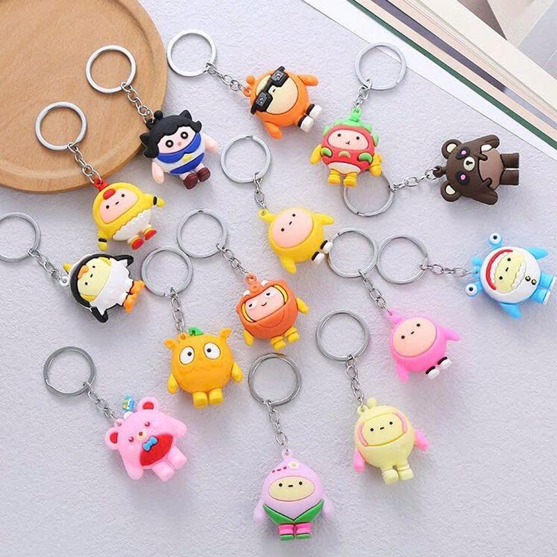 查看[Cute Cartoon Keychains 3D Soft Animal & Character Key Rings for Kids ...