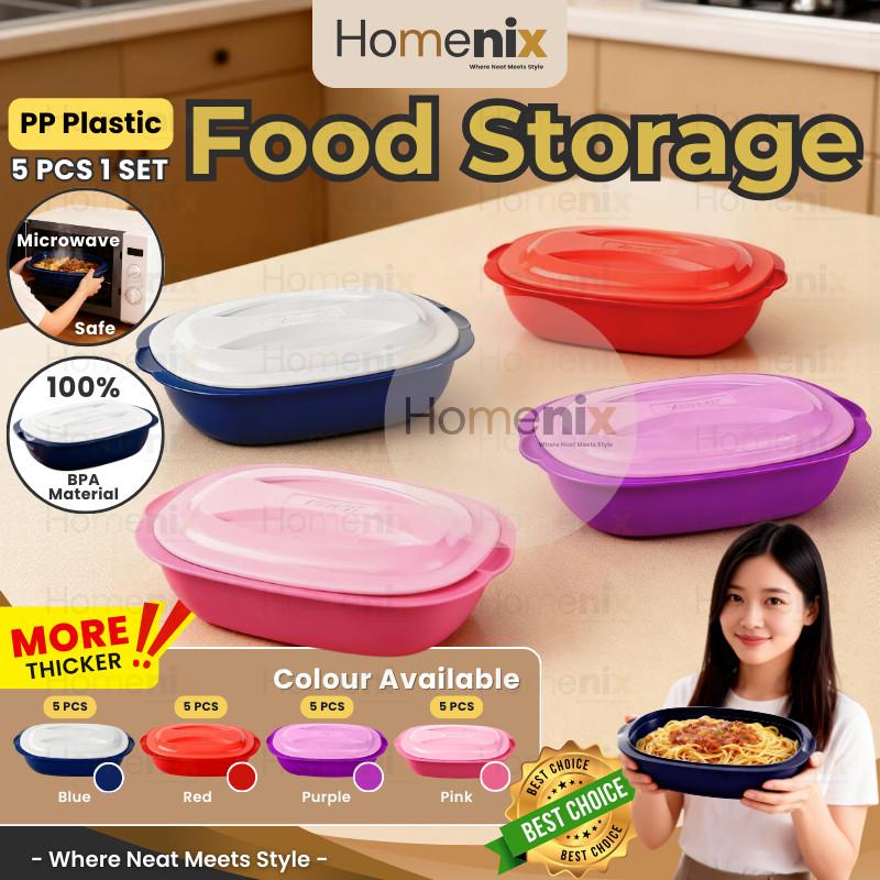 查看[[Homenix] BPA Free Party Dish Food Storage Tupperware Box Large ...