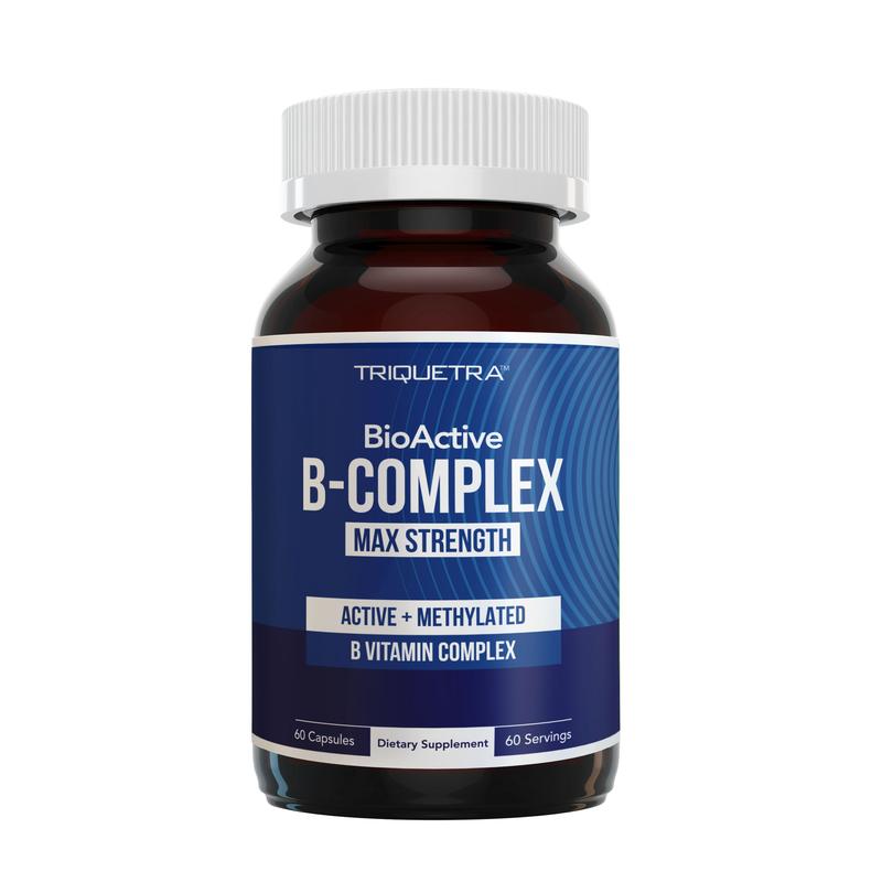 BioActive Vitamin B Complex | Methylated B-Vitamin Formula with Methylfolate, 3 Forms of B12, BenfoPure B1, and Pantesin B5 – 60 Servings