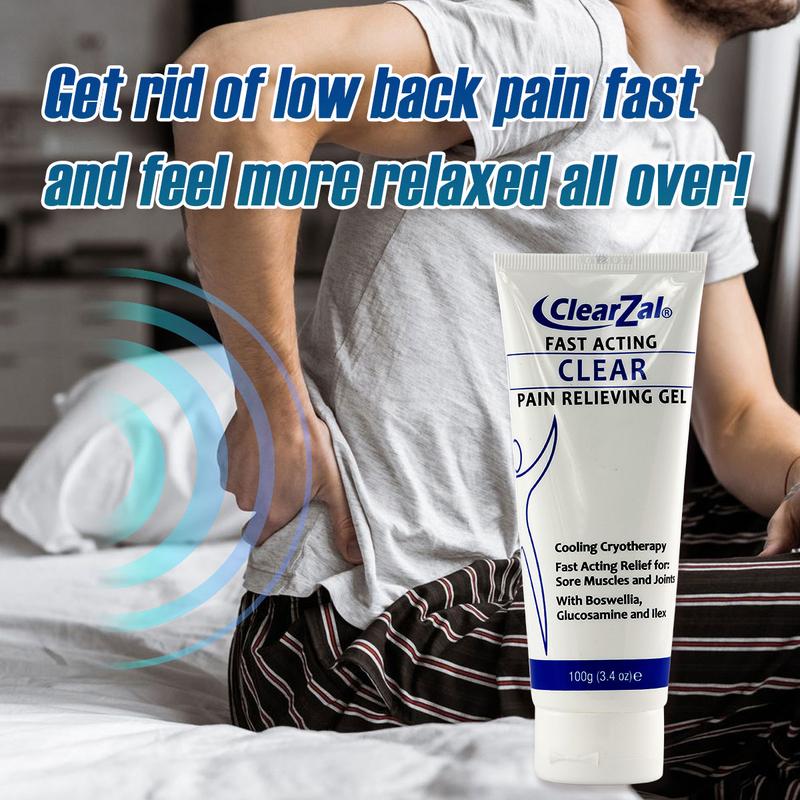 Clearzal  Soothing Cooling Gel 100g,  Relieving Body Gel, Cooling with Menthol and Frankincense, Cooling Massage Gel Cool and relax muscles, joints, waist, knees, shoulders and neck, and eliminate swelling [Star]