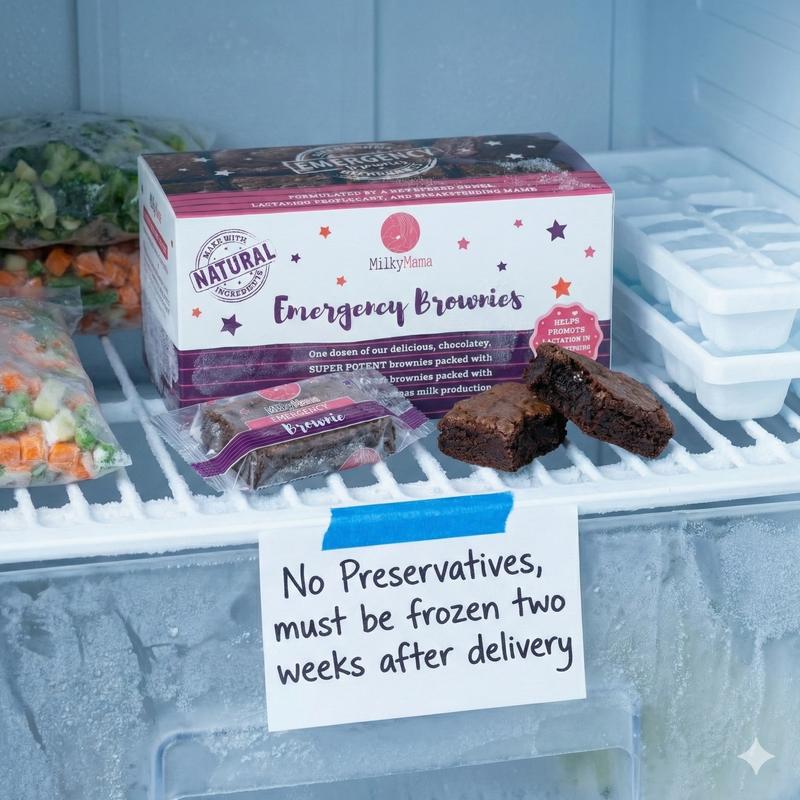 Emergency Brownies Milky Mama