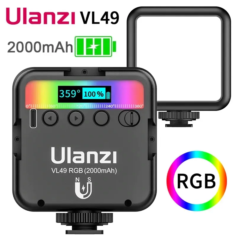 Ulanzi Led ULANZI VL49 RGB LED Video Light TikTok爆款商品分析 - GMV/销量/带货达人/选品趋势 | FastMoss