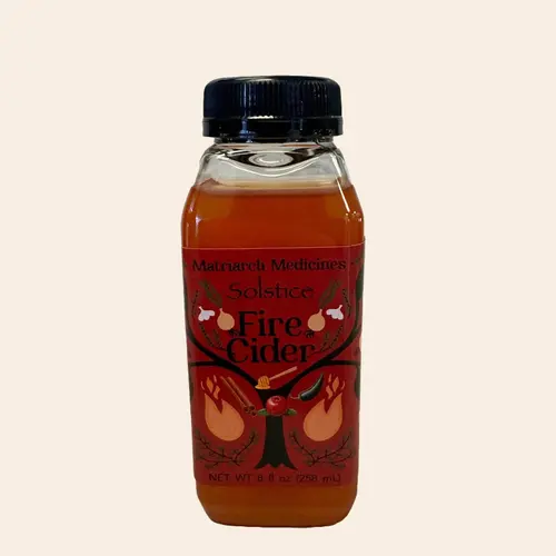 Matriarch Medicines Seasonal Solstice FireCider Herbal Tonic Probiotic for Digestive Aid and Immune Support - Dietary, Healthcare