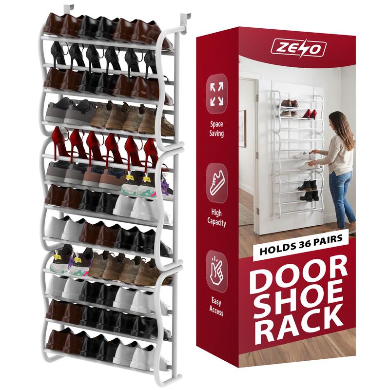 Zen Shoe Rack 查看[ZENO Door Shoe Rack Holds 36 Pairs Of Shoes | Over Door Shoe Storage ...