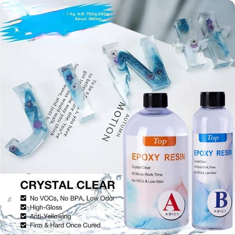 查看[Epoxy Resin Set 1Kg (Hardener Included) 3:1 Ratio Jewelry Making ...