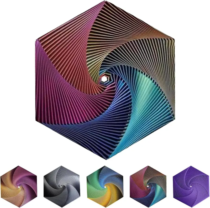 Heagonal Fidget 查看[Fractal Fidget Hexagon-3D Printed Hexagon Fidget Toy, Infinity Cube ...