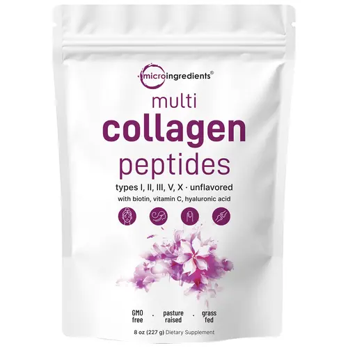 Micro Ingredients Multi Collagen Peptides Powder, 8oz