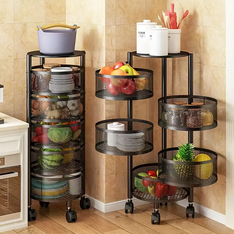 Circle Storage Rack 查看[1PC Rotatable Multi-layer Circular Storage Rack, Circular Floor ...