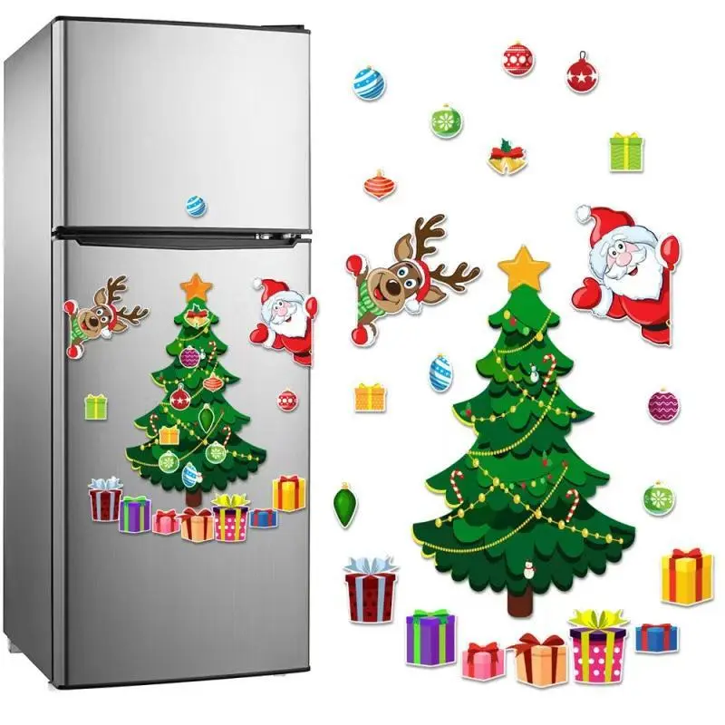 查看[Christmas Themed Fridge Magnet, 1 Set Cartoon Santa Claus & Tree ...