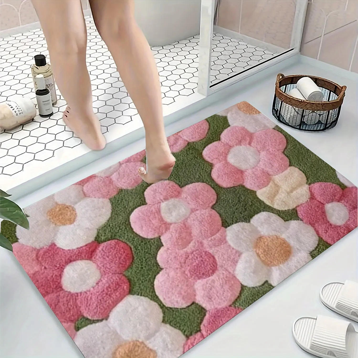 [2D Flat] A Bathroom Mat with a Vibrant Floral Des TikTok爆款商品分析 - GMV ...
