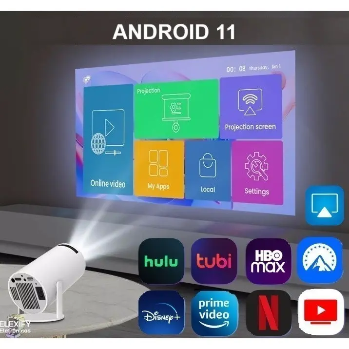 Projetor HY300 | Tenha um Cinema em Casa | Android TikTok爆款商品分析 - GMV ...