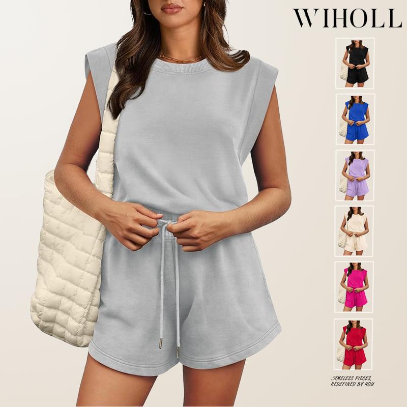 OFEEFAN Women's Summer Romper - Cap Sleeve, Drawstring Waist, With Pockets (Khaki, Small) - View #8