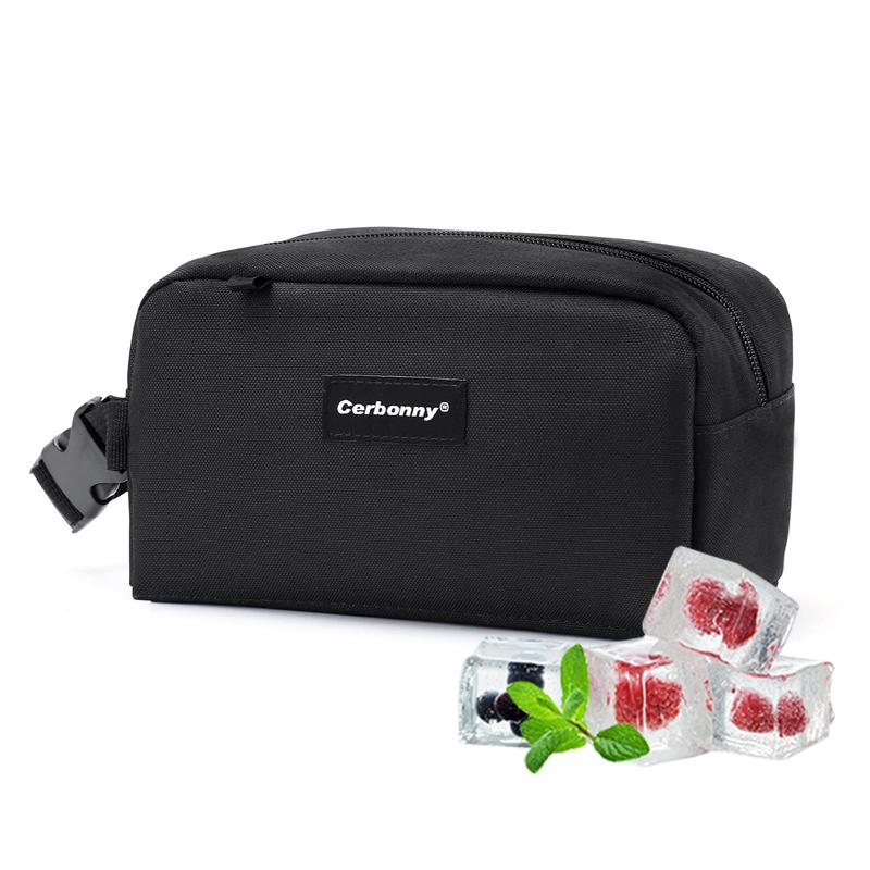 Cerbonny Mini Cooler Bag, On the Go Mini Cooler, Freezable Small Snack Bag, Mini Lunch Bag for Travel/Work/School, Insulated Bag for Woman Girl Men, Cooler Lunch Box with Attachable Ice Packs, Waterproof Bag back to school
