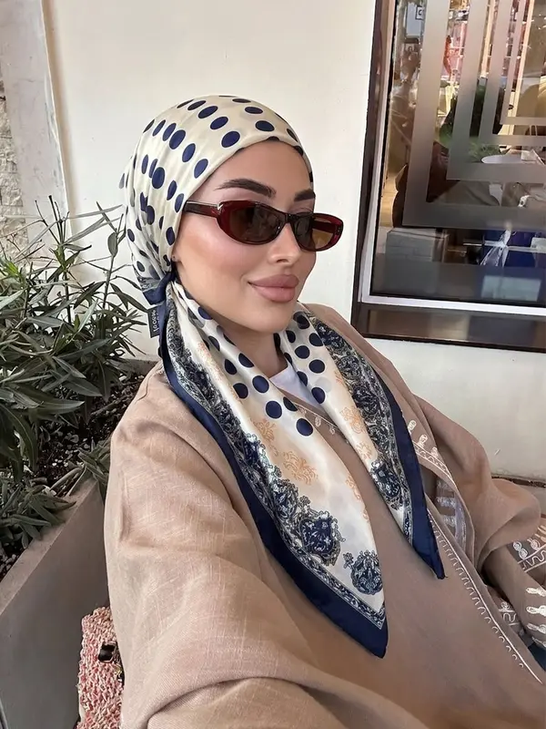 Smooth Satin Versatile Hair Hat, Head & Neck Coverage, Lightweight Breathable Silky Texture, Easy to Wear Hijab, Summer Daily Commute