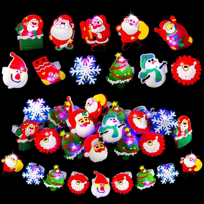 50Pcs LED Christmas Rings,Christmas Party Favors G TikTok爆款商品分析 - GMV ...
