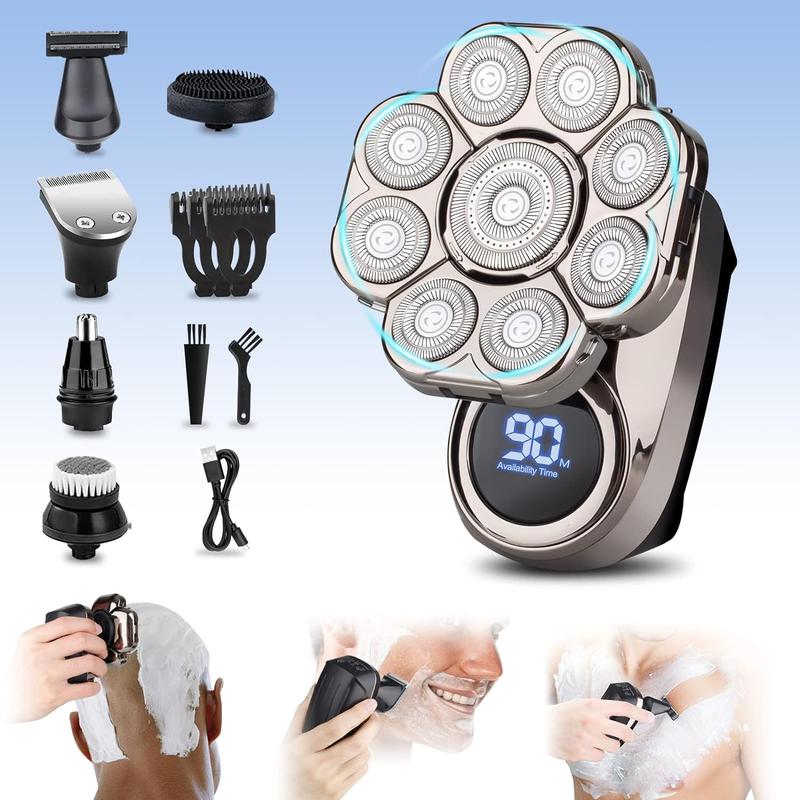 查看[DIHOOM Upgrade 9D Electric Head Shaver for Bald Men,6-in-1 Grooming ...