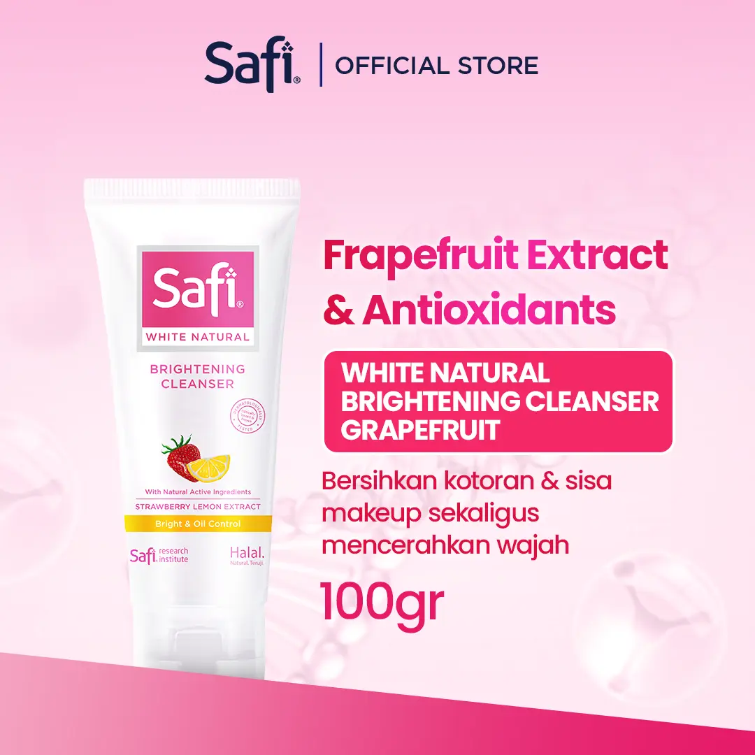 Safi White Natural Brightening Cleanser Strawberry Lemon