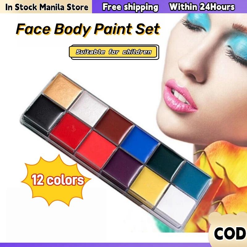 Face Body Paint Set 12/20 Colors Professional Make TikTok爆款商品分析 - GMV ...