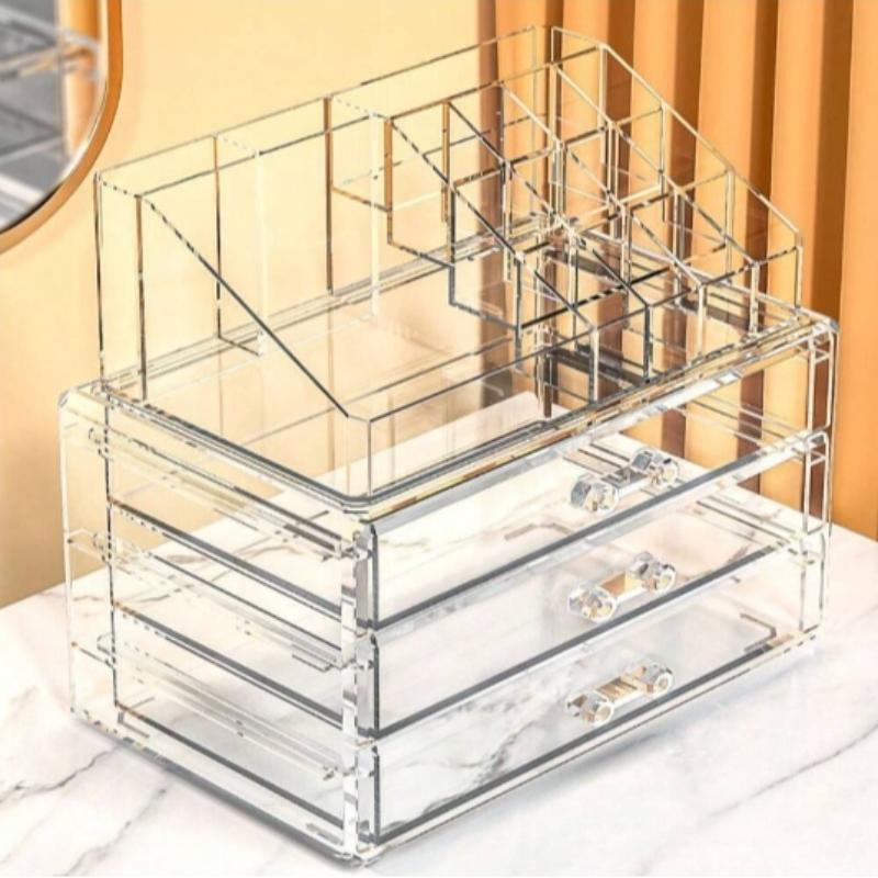 Stack Makeup Box 查看[Large Capacity Makeup Storage Box, Multi-layer Transparent Cosmetics ...