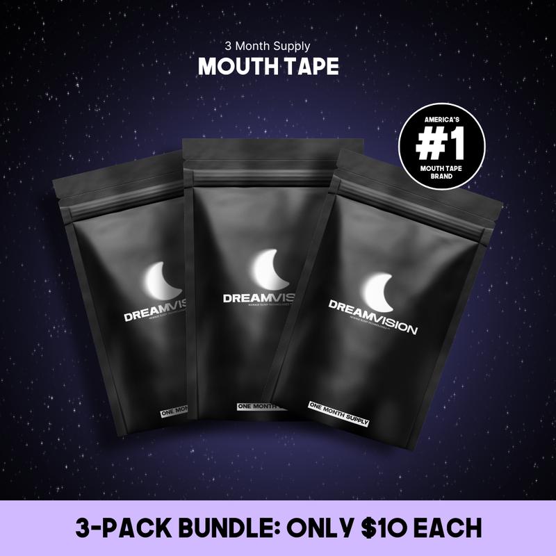 Mouth Tape (3 Month Supply) Skin-Friendly, Hypoallergenic, Easy to Apply & Remove, Suitable for All Ages