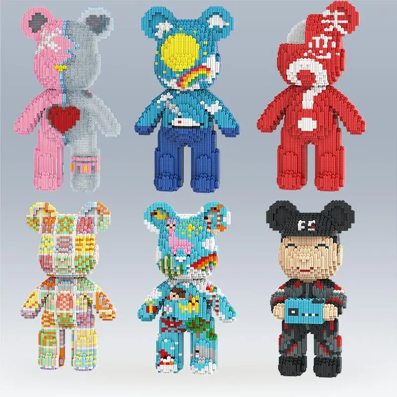 Bear Model Building Blocks Toy, 3680pcs/set DIY Bear Model Building ...