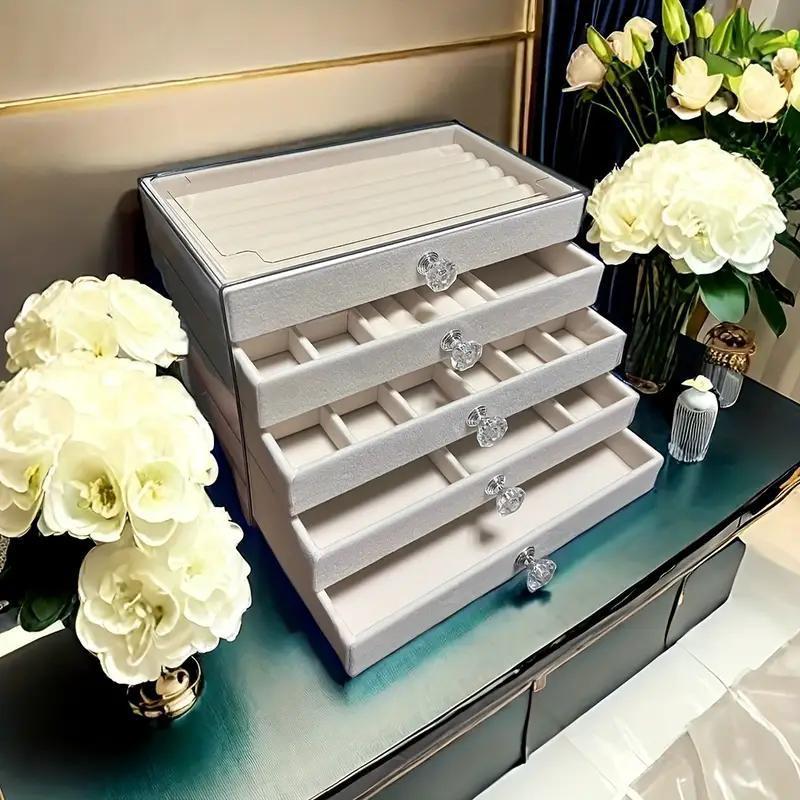 5 Layers Jewelry Velvet Box, 1 Set Large Capacity TikTok爆款商品分析 - GMV/销量 ...