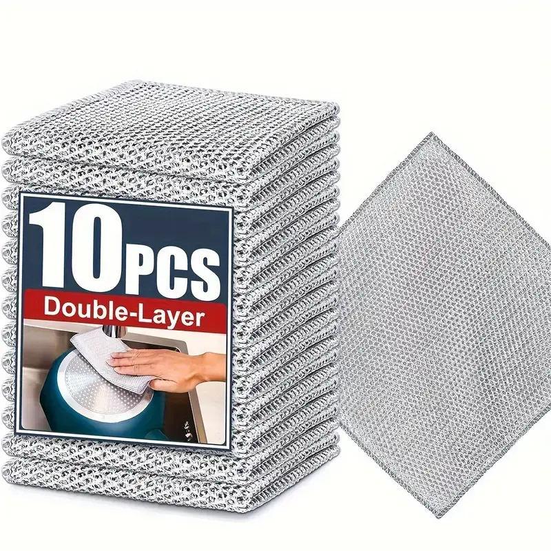 查看[Multipurpose Wire Dishwashing Rag, Metal Cleaning Cloth for Wet and ...