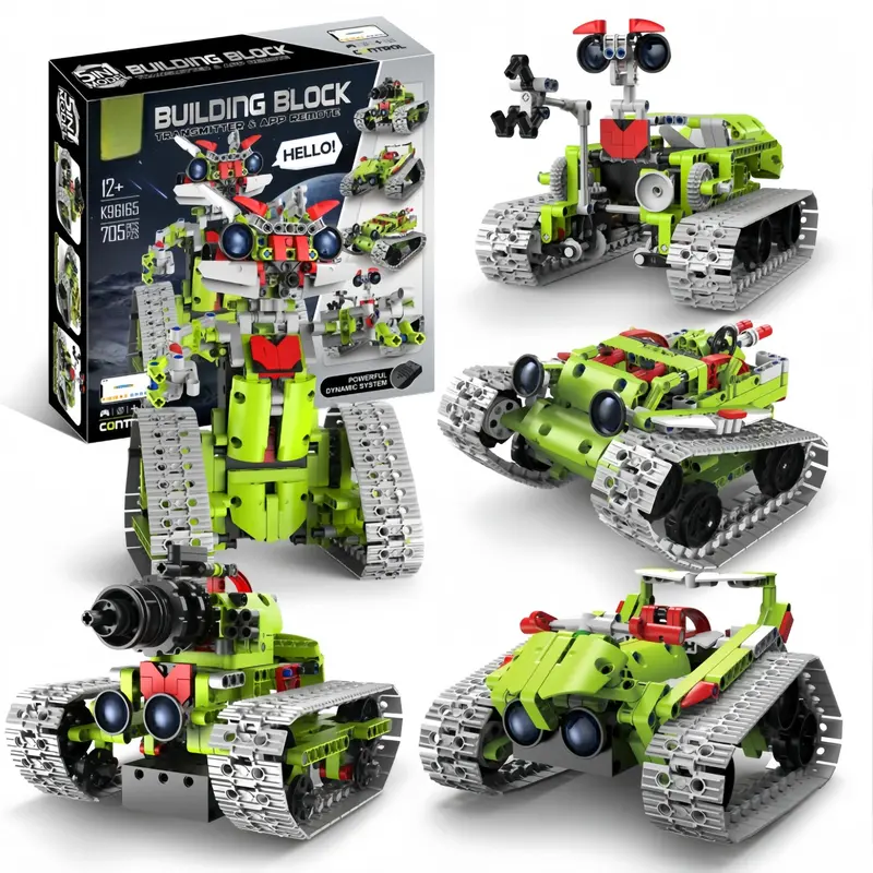 查看[5-in-1 Remote Control Assembling Building Blocks Robot, Programming ...
