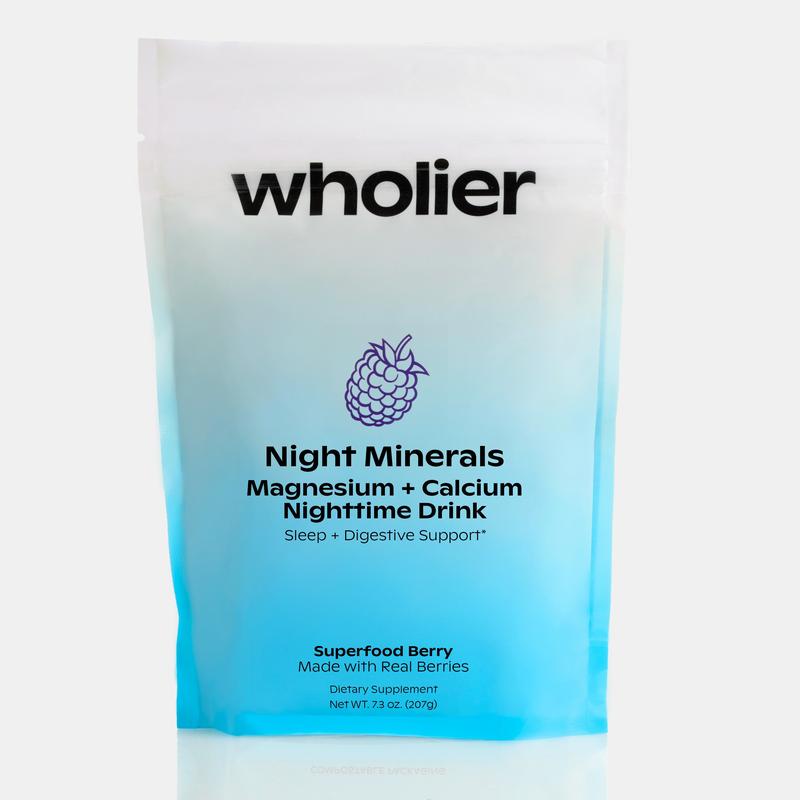 Night Minerals Nighttime Drink: Magnesium Glycinate, Magnesium Citrate Plus Tart Cherry Juice and Calcium (Adult) Berry Dietary Supplement