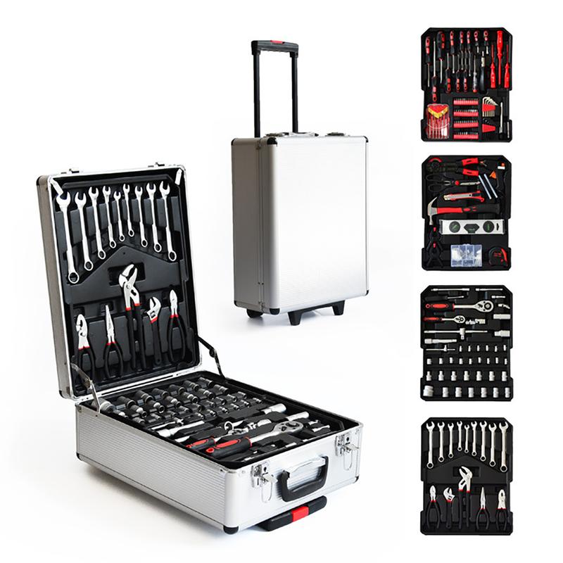 查看[187-Piece Essential Household Tool Kit with Rolling Tool Box Socket ...