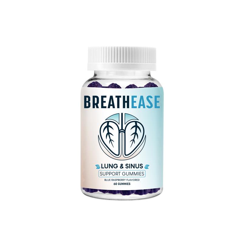 BreathEase | Natural Lung Detox & Sinus Relief | Mullein Leaf, Quercetin, Boswellia | Supports Respiratory Health, Allergy, and Mucus Relief