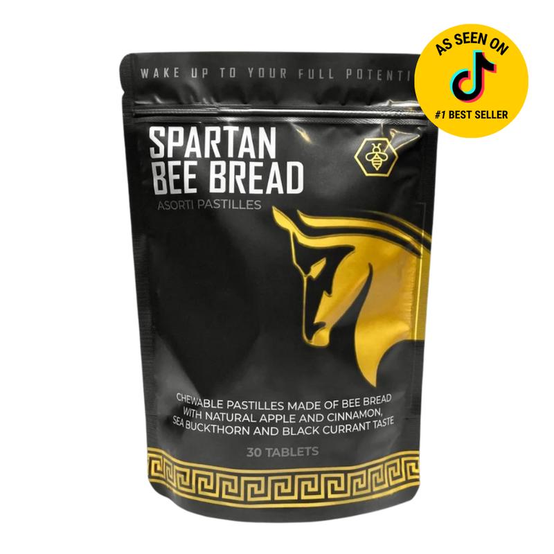 Stampede Network Spartan Bee Bread Tablets - Natural Pollen & Honey Pastilles Ethically Sourced Vitamins Healing Powers Supplement