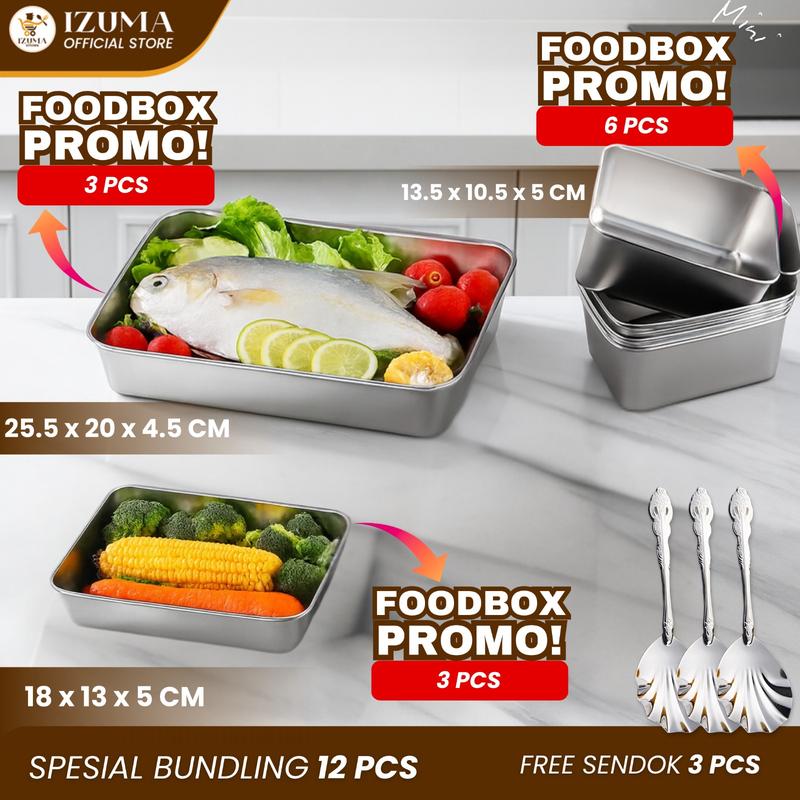 Paket 12 pcs + Sendok 3pcs Food Box Penyimpanan M TikTok爆款商品分析 - GMV/销量 ...