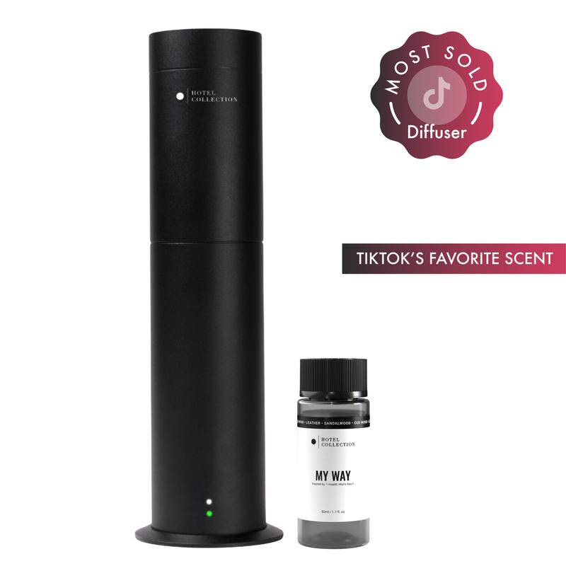 Hotel Collection | Scent Diffuser Discovery Kit Covers up to 600 sq/ft with One Fragrance Oil 50mL (1.69 Fl Oz)