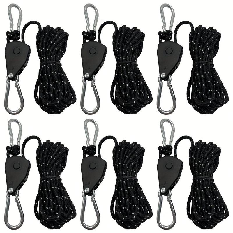 查看[Camping Tent Rope, 6 Counts Tent Rope with Buckle, Heavy Duty ...