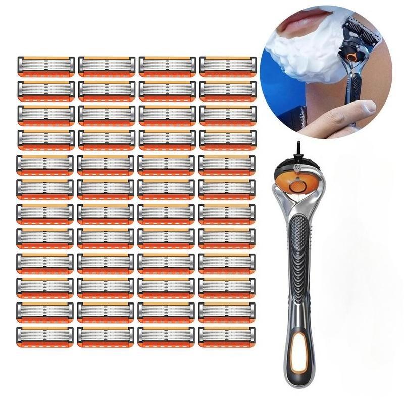 查看[48-Piece Men's Razor Blade Replacement Set with Handle - Ultra Sharp ...