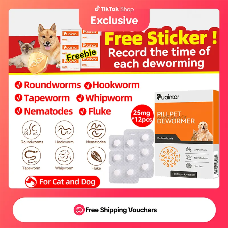 Wormrid PUAINTA Pets Worm rid Tablet Deworming chewables TikTok爆款商品分析 - GMV/销量 ...