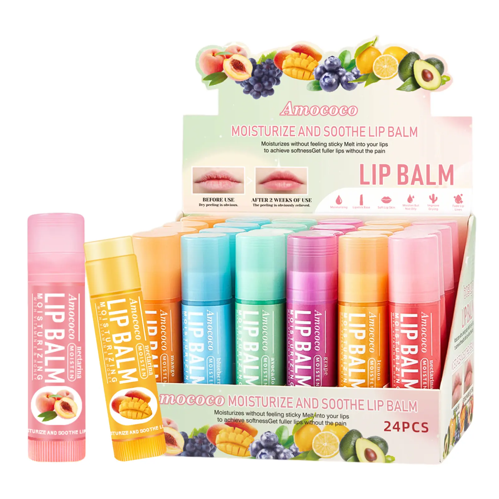 Set de Bálsamos Labiales Amococo - Hidratante y Ca TikTok爆款商品分析 - GMV ...
